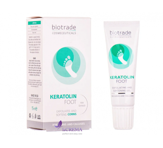 Biotrade KERATOLIN BODY Гель відлущувальний натоптишів і мозолів, 15 мл
