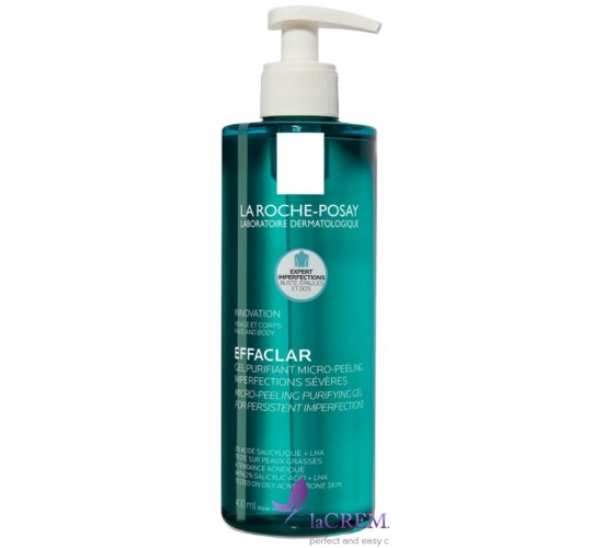 La Roche-Posay Effaclar Гель-мікропілінг для очищення проблемної шкіри Ефаклар, 400 мл