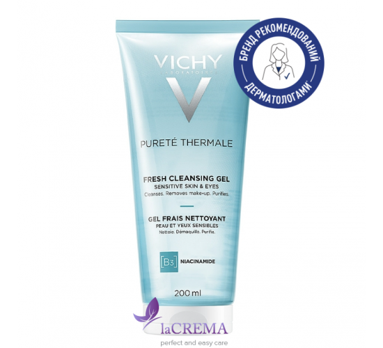 Віші Пюрте Термаль Очищуючий гель для обличчя - Vichy Purete Thermale, 200 мл