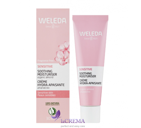 Веледа Мигдальний зволожуваний крем для обличчя Weleda Sensitive Soothing Moisturizer, 30 мл