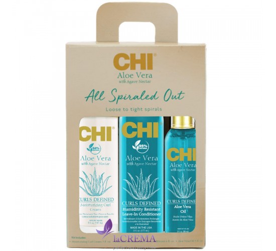 CHI Aloe Vera Набір для відновлення та зволоження кучерявого волосся All Spiraled Out Kit