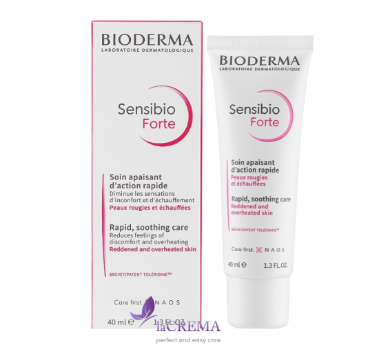 Біодерма Сансібіо Форте Крем заспокійливий  Bioderma Sensibio Forte , 40 мл
