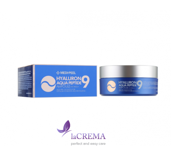 Medi-Peel Гідрогелеві зволожуючі патчі з пептидами Hyaluron Aqua Peptide 9 Ampoule Eye Patch, 60 шт