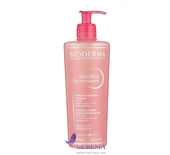 Біодерма Сансібіо Очищуючий гель для чутливої шкіри Bioderma Sensibio, 500 мл