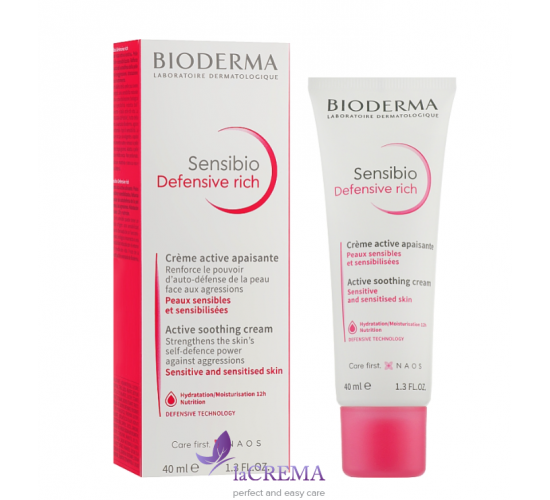 Біодерма Сансібіо Дефенсів Ріш Крем для чутливої шкіри - Bioderma Sensibio Defensive Rich, 40 мл