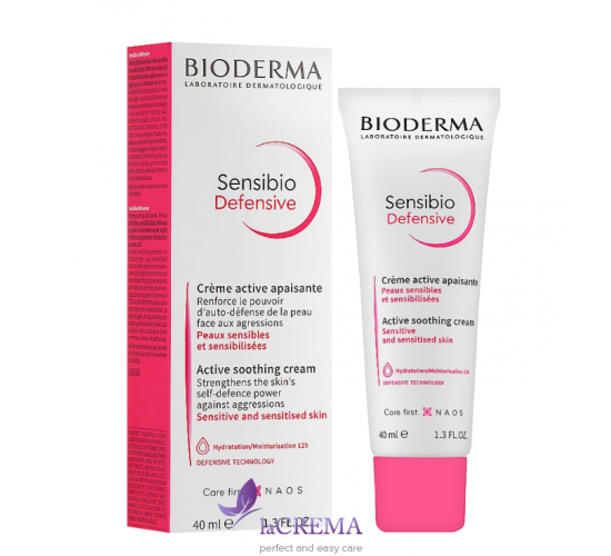 Біодерма Сансібіо Дефенсів Актив Крем для чутливої шкіри - Bioderma Sensibio Defensiv, 40 мл