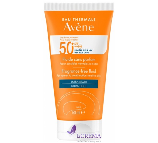 Авен Сонцезахисний флюїд SPF50+ для нормальної та комбінованої шкіри Avene, 50 мл