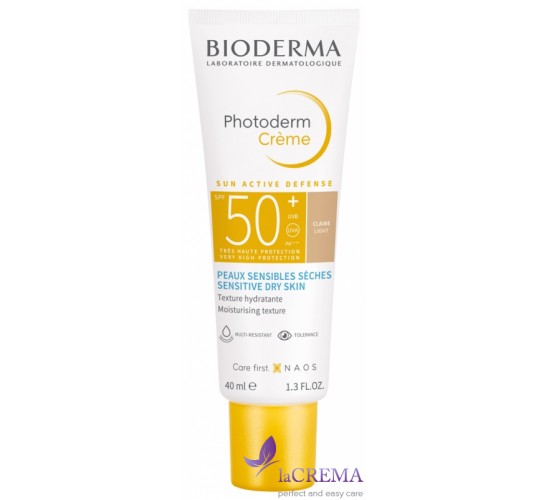 Біодерма Фотодерм Сонцезахисний крем для сухої шкіри тонуючий SPF50 - Bioderma Photoderm, 40 мл