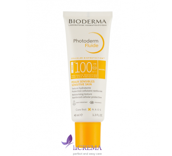 Біодерма Фотодерм Сонцезахисний флюїд для обличчя Bioderma Photoderm Fluide Max SPF100+, 40 мл