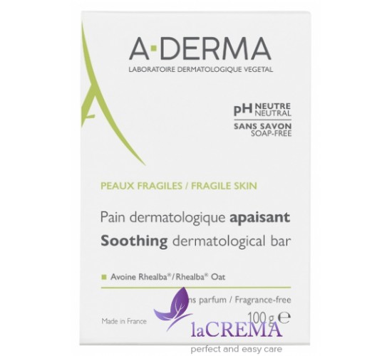 А-Дерма Дерматологічне мило для умивання Pain Dermatologique Apaisant, 100 г