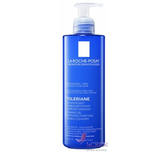 La Roche-Posay Толеран Очищуючий гель для чутливої шкіри Toleriane Gel Moussant Nettoyant, 400 мл