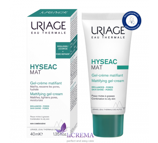 Урьяж Ісеак Матувальний крем - гель Uriage Hyseac Mat, 40 мл