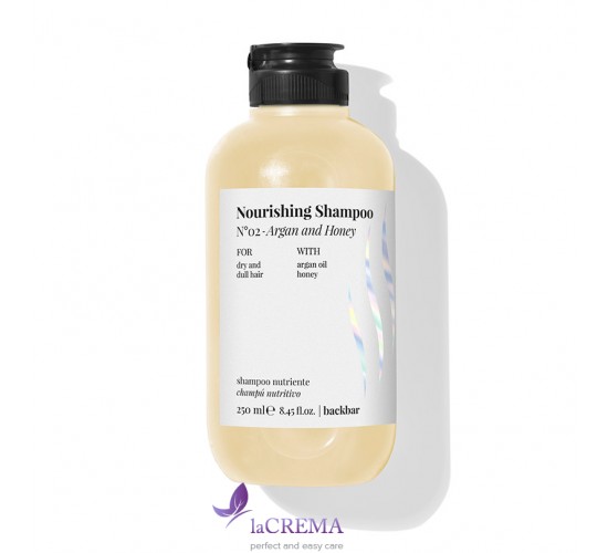 Farmavita Back Bar Поживний шампунь для сухого і тьмяного волосся Nourishing Shampoo N°02 , 250 мл