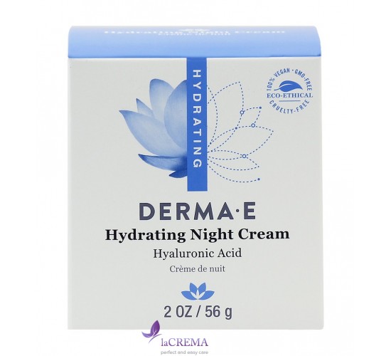 Derma E Hydrating Увлажняющий ночной крем с гиалуроновой кислотой, 56 г