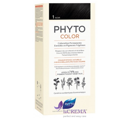 Фіто Фарба для волосся Фітоколор - Phyto Phytocolor №1