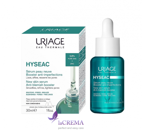 Урьяж Ісеак Сироватка проти недоліків, що очищає, звужує пори Uriage Hyseac Serum, 30 мл