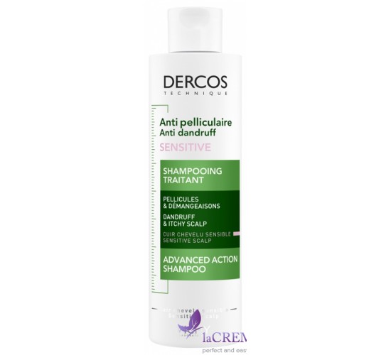Віші Деркос Шампунь проти лупи Vichy Dercos Anti-Dandruff  Sensitive, 200 мл