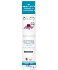 Logona БИО Крем для лица ночной успокаивающий Эхинацея, 30 мл