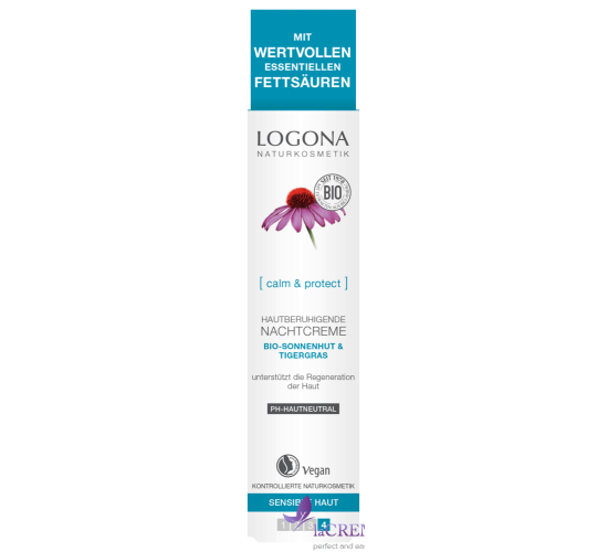 Logona БИО Крем для лица ночной успокаивающий Эхинацея, 30 мл