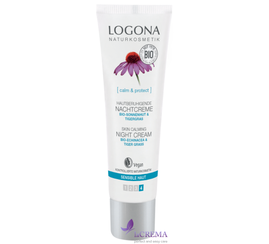 Logona БИО Крем для лица ночной успокаивающий Эхинацея, 30 мл