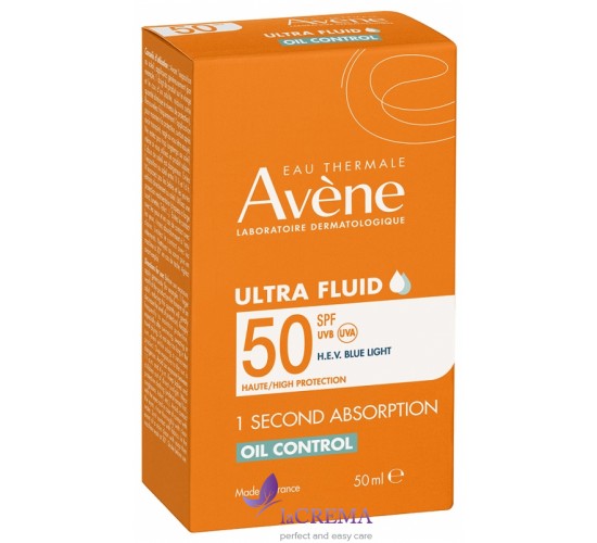 Авен Сонцезахисний ультра флюїд SPF50+ для контролю жирності Avene Ultra Fluide Oil Control, 50 мл