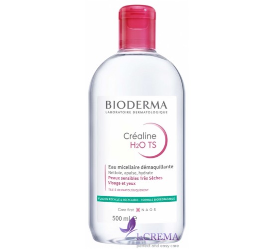 Біодерма Креалайн TS Міцелярна вода для сухої шкіри - Bioderma Crealine, H2O, 500 мл