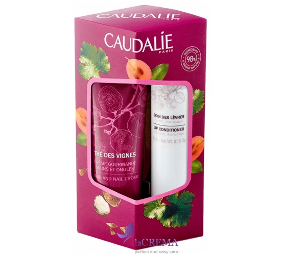 Caudalie Набор LipHand Duo Thé des Vignes: Крем для рук + бальзам для губ