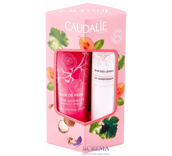 Caudalie Набор LipHand Duo Rose de Vigne: Бальзам для губ + крем для рук