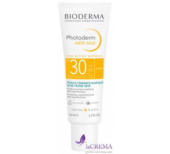 Біодерма Фотодерм Сонцезахисна емульсія Bioderma Photoderm AKN Mat SPF30,  40 мл