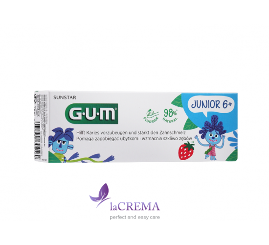 G.U.M Junior Зубна паста - гель зі смаком полуниці 6+, 50 мл
