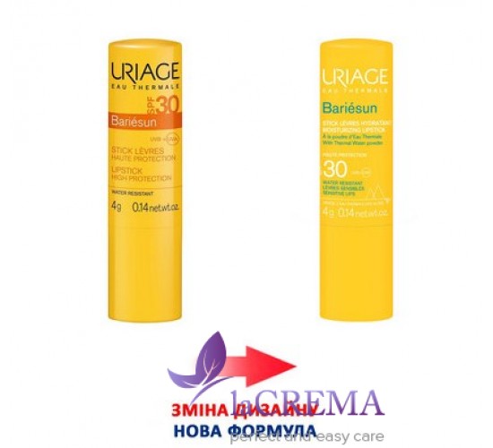 Урьяж Бар'єсан Сонцезахисний стік для губ Uriage Bariesun SPF 30, 4 г.