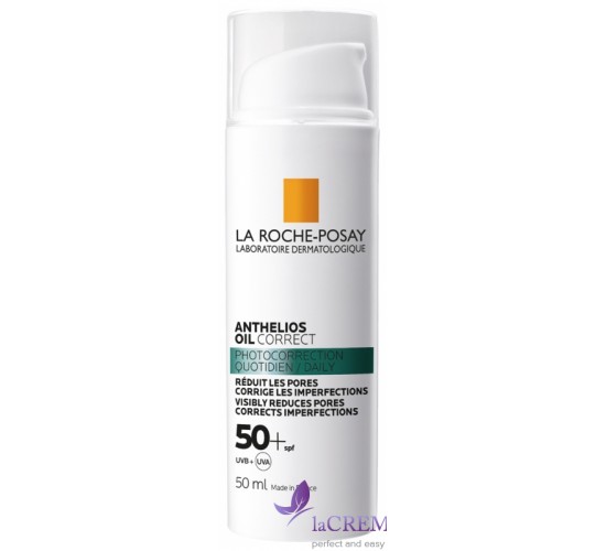 La Roche-Posay Антгеліос Сонцезахисний антивіковий крем-гель Anthelios Oil Correct SPF50+ 50 мл