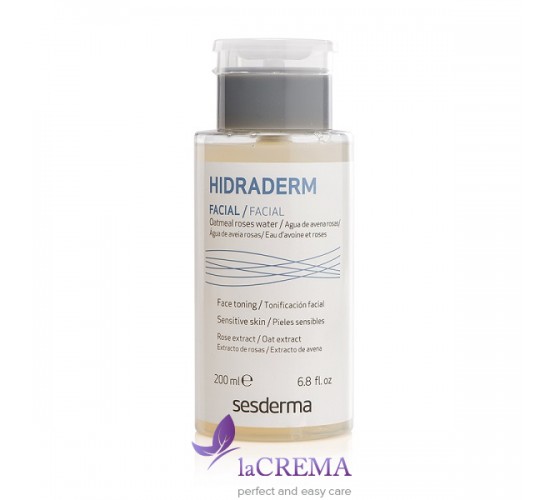 Sesderma Hidraderm Зволожуючий тонік для оличчя з екстрактом вівса та троянди, 200 мл