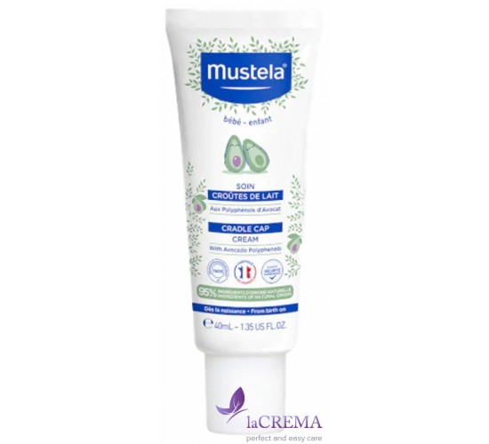 Мустела Дитячий крем проти себорейних (молочних) кірок Mustela Bebe Cradle Cap Cream, 40 мл