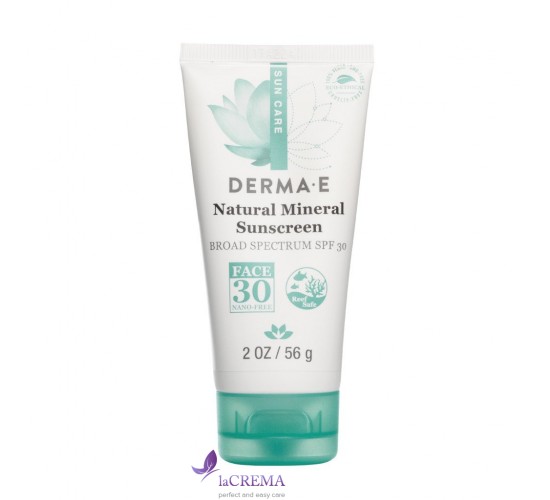 Derma E Sun Минеральный лосьон для лица с SPF 30 без масел, 56 г