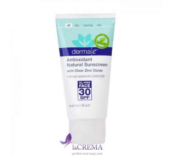 Derma E Sun Минеральный лосьон для лица с SPF 30 без масел, 56 г