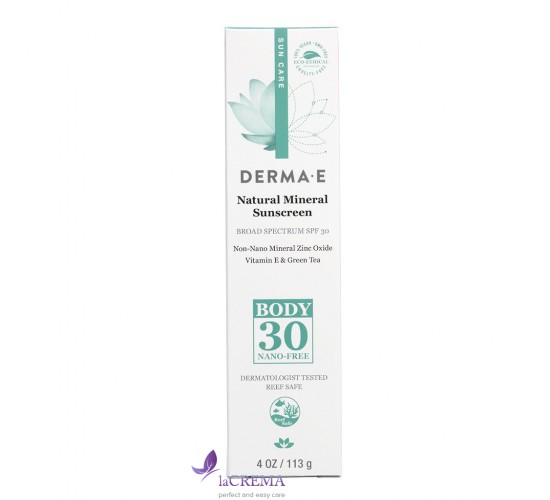 Derma E Sun Натуральный лосьон для тела с SPF30, 113 г