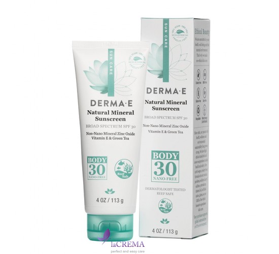 Derma E Sun Натуральный лосьон для тела с SPF30, 113 г