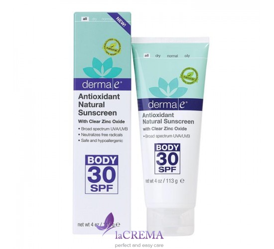 Derma E Sun Натуральный лосьон для тела с SPF30, 113 г