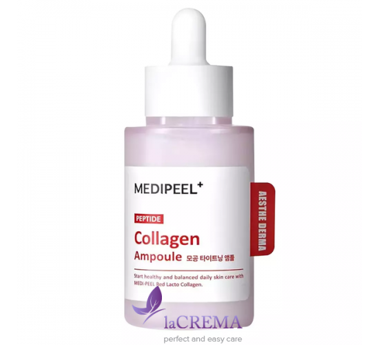 Medi-Peel Red Lacto Ампульна сироватка для підвищення еластичност Peptide Collagen, 50 мл