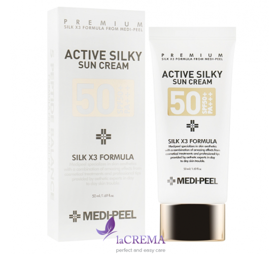 Medi-Peel Сонцезахисний крем Active Silky Sun Cream SPF50 +/PA +++, 50 мл