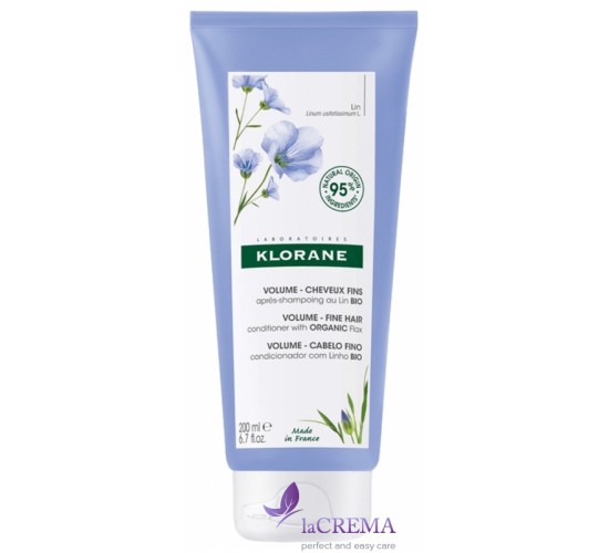 Клоран Кондиціонер для волосся з льоном - Klorane Conditioner, 200 мл