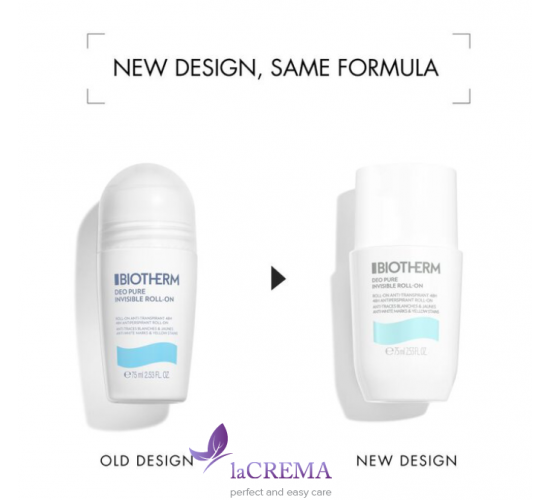 Біотерм Кульковий Дезодорант - антиперспірант 48Н Biotherm Deo Pure Invisible Roll-on, 75 мл