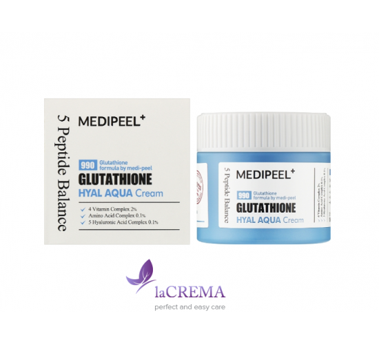 Medi-Peel Glutathione Hyal Aqua Крем для обличчя з глутатіоном, 50 мл