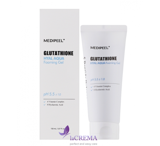 Medi-Peel Glutathione Hyal Aqua Пінний гель для обличчя з глутатіоном, 150 мл