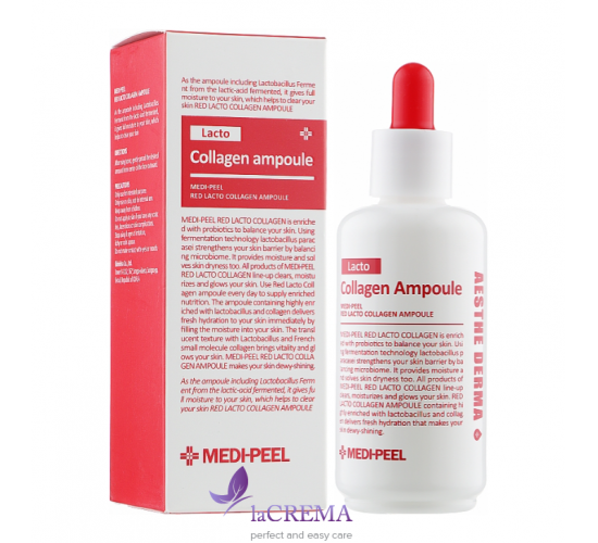 Medi-Peel Red Lacto Ампульна сироватка з колагеном і біфідобактеріями Collagen Ampoule, 50 мл