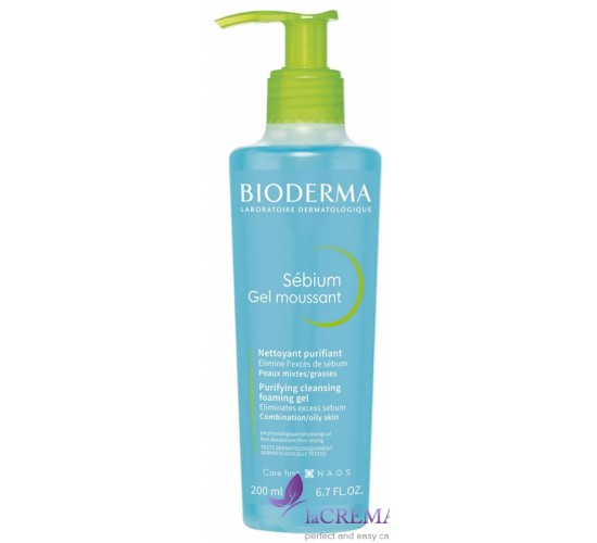 Біодерма Себіум Очищуючий гель для прблемної шкіри Bioderma Sebium, 200 мл