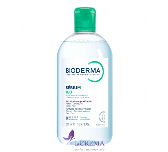 Біодерма Себіум Н2О Міцелярна вода для проблемної шкіри Bioderma Sebium H2O, 500 мл