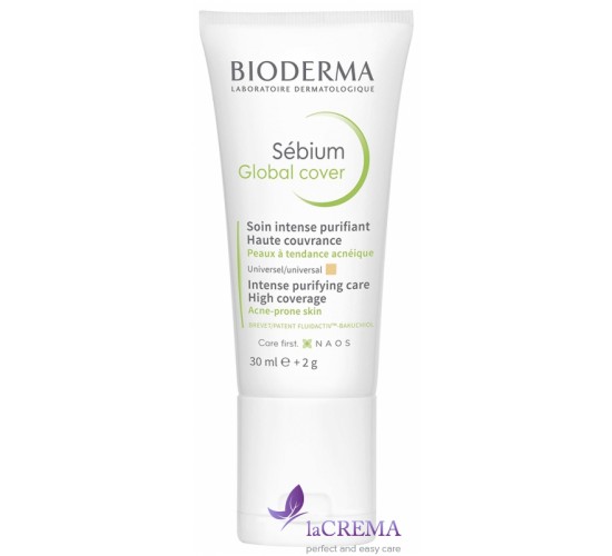 Біодерма Себіум Глобал Тонуючий коректор при висипах Bioderma Sebium Global Cover, 30 мл