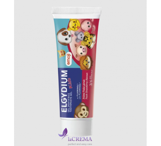 Elgydium Kids Зубна дитяча паста з фтором 3-6 років, і смаком полуниці, 50 мл
